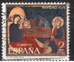 Stamps Spain -  Edifil  2061  Navidad´71  Fragmento del altar de Avila. 