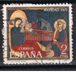 Stamps Spain -  Edifil  2061  Navidad´71  Fragmento del altar de Avila. 