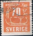 Stamps Sweden -  LOS HALLRISTNINGAR, GRABADOS RUPESTRES DE LA PROVINCIA DE BOHUSLAN. Y&T Nº 425