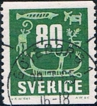 Stamps : Europe : Sweden :  LOS HALLRISTNINGAR, GRABADOS RUPESTRES DE LA PROVINCIA DE BOHUSLAN. Y&T Nº 426