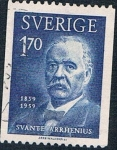 Stamps Sweden -  CENT DEL NACIMIENTO DE FÍSICO SVANTE ARRHENIUS. Y&T Nº 445