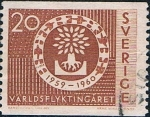 Stamps : Europe : Sweden :  AÑO MUNDIAL DEL REFUGIADO. Y&T Nº 448