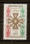 Stamps : Europe : France :  Cincuentenario de La Cruz de Guerra.