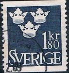 Stamps Sweden -  ESCUDO 1961-68. Y&T Nº 476A