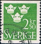 Sellos de Europa - Suecia -  ESCUDO 1961-68. Y&T Nº 478