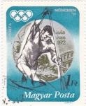 Stamps Hungary -  munich-72 - Kayak