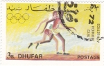 Stamps Oman -  munich-72 atletismo   DHUFAR