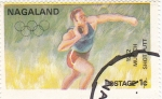 Stamps Nagaland -  munich-72 - lanzamiento de peso