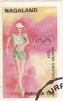 Stamps Nagaland -  munich-72  -maratón
