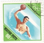 Stamps Hungary -  munich-72 - waterpolo