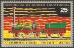 Stamps Equatorial Guinea -  Locomotora alemana