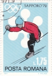 Stamps Romania -  J.J.O.O. -SAPPORO -72   - esquí