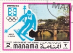 Stamps Bahrain -  J.J.O.O. -SAPPORO -72   - esquí slalom