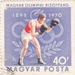 Sellos del Mundo : Europa : Hungr�a : 1895 OLIMPIADAS 1970 -boxeo