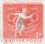 Sellos de Europa - Hungr�a -  1895 OLIMPIADAS 1970 -esgríma