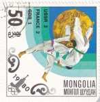 Sellos de Asia - Mongolia -  J.J.O.O. - MOSCÚ-80  - Judo