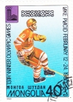 Stamps Mongolia -  J.J.O.O. - DE LAKE PLACID- NUEVA YORK- Jockey sobre hielo