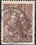 Stamps Sweden -  250º ANIV DEL NACIMIENTO DEL PINTOR CARL GUSTAF PILO. DENT. A 3 LADOS. Y&T Nº 482a