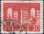 Stamps Sweden -  TRICENT. DE LA PRESCRIPCIÓN SOBRE LAS OBRAS IMPRESAS EN SUECIA. Y&T Nº 486