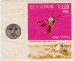 Stamps : America : Ecuador :  Cooperación Franco-Americana en el espacio