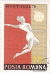 Stamps Romania -  J.J.O.O. - MONTREAL-76  -Salto de longitud