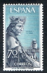 Stamps Spain -  1654- Personajes españoles. Alfonso X, el Sabio ( 1221-1284 ).