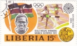 Stamps : Africa : Liberia :  J.J.O.O. - MUNICH- 72   - Kipchogi Kenio  -Kenia