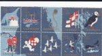 Stamps : Europe : Denmark :  mapa-Dinamarca-Noruega