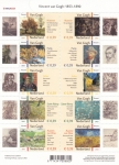 Stamps : Europe : Netherlands :  Vincent van Gogh:  1853-1890