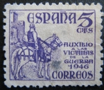 Stamps Spain -  auxilio victmas de la guerra