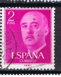 Stamps Spain -  Edifil  1158  General Franco.  