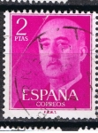 Sellos de Europa - Espa�a -  Edifil  1158  General Franco.  