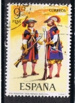 Stamps Spain -  Edifil  2171  Uniformes militares.   