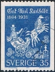 Stamps Sweden -  CENT. DEL NACIMIENTO DEL POETA ERIK AXEL KARLFEDT. Y&T Nº 514