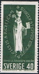 Stamps Sweden -  4º CENT. DEL ARZOBISPADO DE UPSALA. DENT A 3 LADOS. Y&T Nº 516a