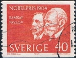 Stamps : Europe : Sweden :  LAUREADOS CON EL PREMIO NOBEL EN 1904. Y&T Nº 519