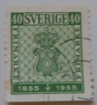 Stamps Sweden -  escudos