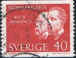 Stamps : Europe : Sweden :  LAUREADOS CON EL PREMIO NOBEL EN 1905. Y&T Nº 530