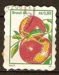 Stamps Brazil -  maçã-manzana.