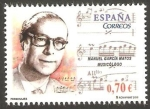 Sellos del Mundo : Europe : Spain : Manuel García Matos, musicólogo