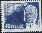 Stamps Sweden -  CENT. DE LA REFORMA DE LAS ASAMBLEAS REPRESENTATIVAS. DENT. A 3 LADOS. Y&T Nº 539a