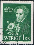 Stamps : Europe : Sweden :  CENT. DE LA MUERTE DEL ESCRITOR CARL JONAS LOVE ALMQVIST. Y&T Nº 545