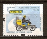 Sellos de America - Brasil -  Las remesas Sello servicios de mensajería.(sin licencia comercial)