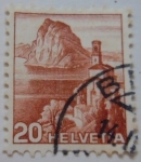 Stamps : Europe : Switzerland :  montaña y paisaje