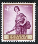 Stamps Spain -  1658- Romero de Torres. 
