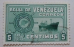 Sellos de America - Venezuela -  FLOTA MERCANTE GRANCOLOMBIANA 5 DE JULIO DE 1947