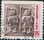 Stamps Sweden -  PLACAS DE BRONCE DE TARSLUNDA (ISLA DE OLAND). Y&T Nº 566