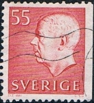 Stamps Sweden -  GUSTAVO VI ADOLFO 1967-71. DENT. A 3 LADOS. Y&T Nº 568Aa