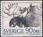 Stamps Sweden -  CABEZA DE ALCE. Y&T Nº 577