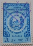 Sellos de America - Venezuela -  PRIMERA CONVENCION POSTAL 9 AL 15 DE FEBRERO DE 1950 CARACAS